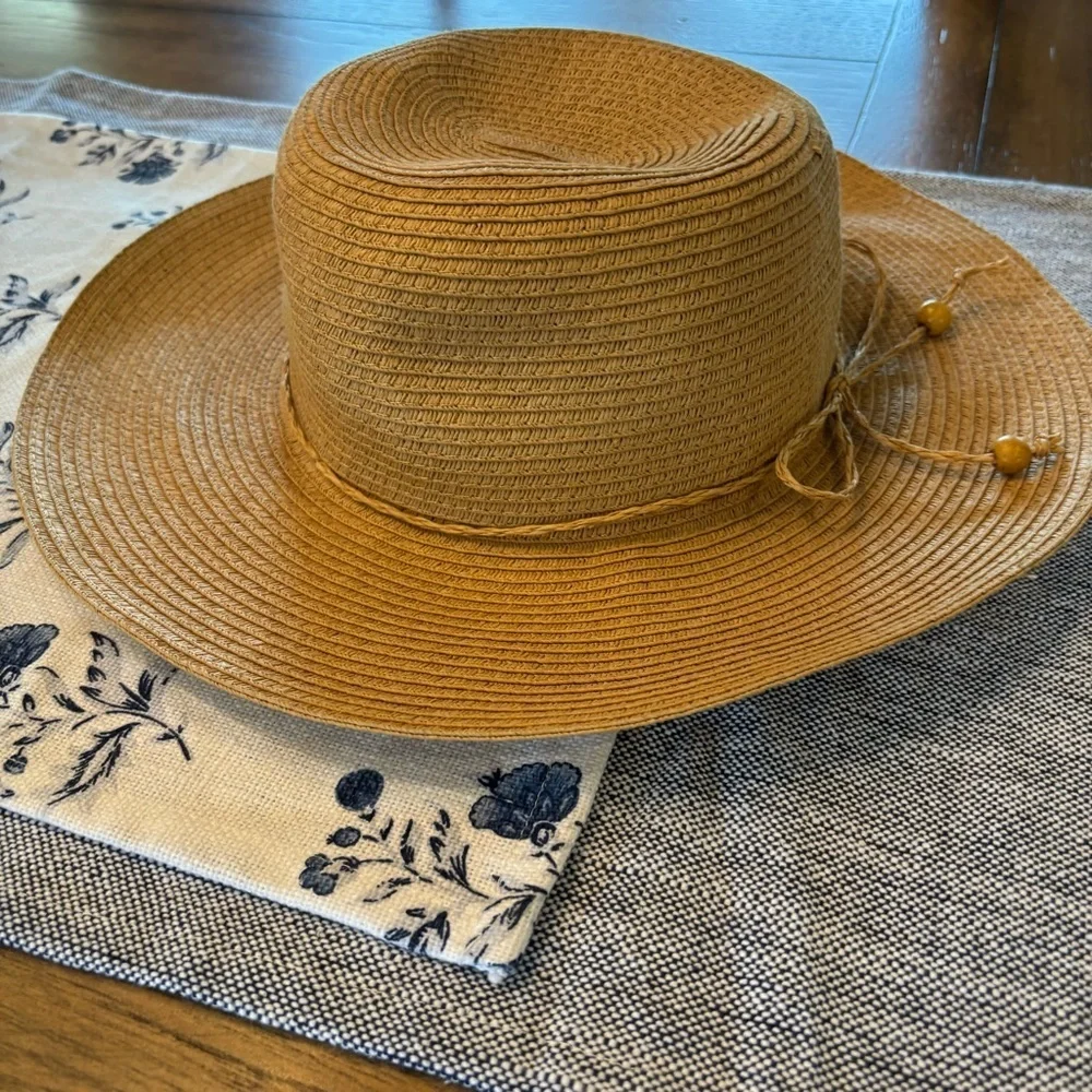 August Hat Company Women’s Wide Brim Summer Hat with Straw Bow
